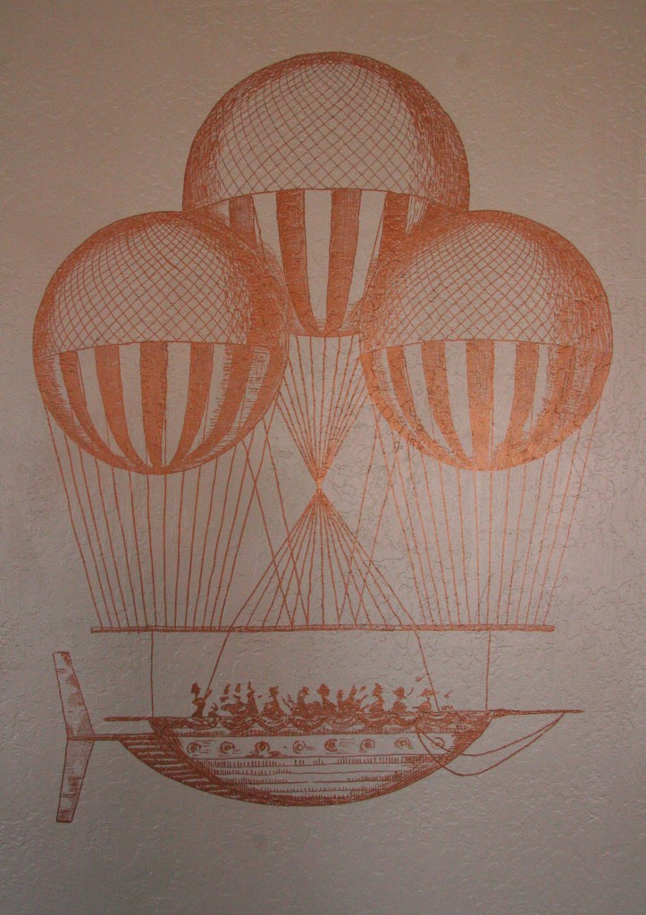 Floating Balloon Ship Wall Graphic